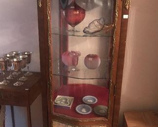 French Provincial Curio Cabinet