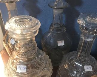 Various Crystal Decanters