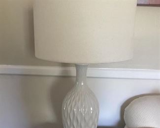 White Lamp x2. Selling as set.
