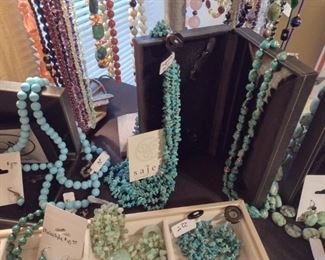 Turquoise jewelry and natural stones