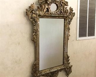 Provenance Holzheimer Interiors Cleveland, Ohio Gorgeous Gilt Wood Mirror, Italian $195