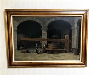 Reproduction Painting, signed $300