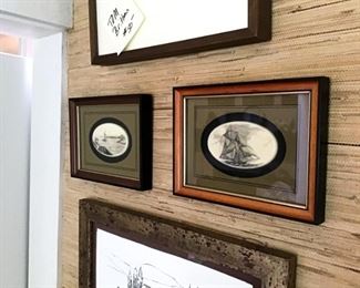 Faux Ivory Scrimshaw  by Barlow Stephen $20 each