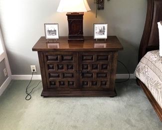 Vintage Coffered Small Stand $195