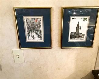 Two of several Cleveland prints and photographs $18 each