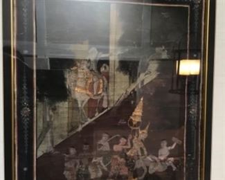 Hand Painted Thai Panel $195