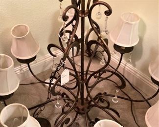 Lovely eight-light chandelier