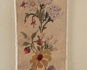 Needlepoint bell pull