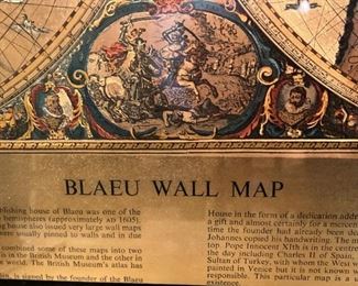 World wall map from the Publishing House of Blaeu