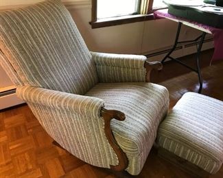 Rocking Chair and Ottaman