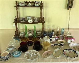 Cups and Saucers and various Dishes