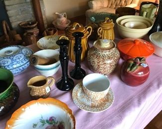 Bowls, Candlesticks, etc