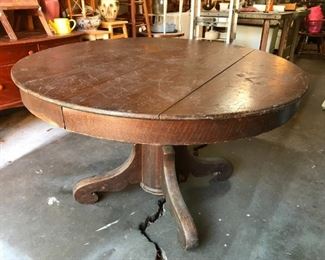 Old Round Oak Table