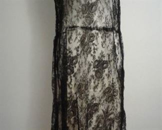 Vintage black lace dress