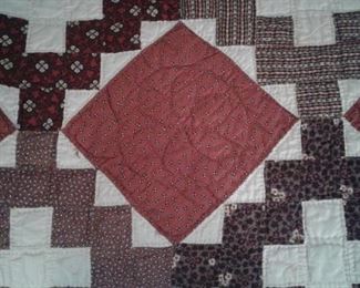 early quilt with appraisal paperwork