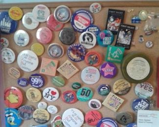 POLITICAL BUTTONS AND MORE