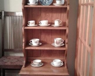 Cup and Saucer collection-names you love-Shelley, more Petite hutch-just the right size for a small space