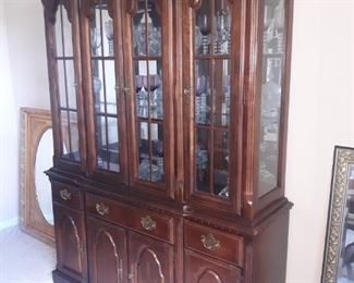 Broyhill hutch 57 inches across by 81 in height and 17 inches deep