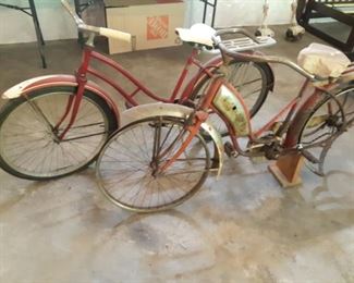 Roadmaster Pre-war bicycle and Pre-war Indiana bicycle 