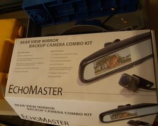 Echomaster backup camera and mirror combo kit