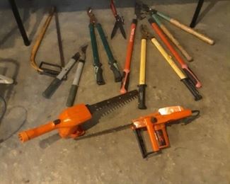 Bush trimmers and snip plus clippers
