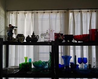 Red/Green/Blue Glass Items