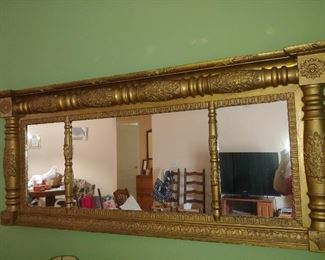Nice Grecian Flair Mirror Goldtone