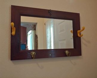 Foyer Mirror & Coat Hangers