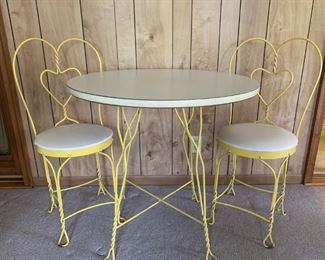 Small Patio Bistro Table & 2 Chairs