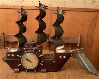 Vintage united ship clock