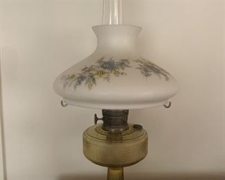 Vintage Aladdin Lamp Hand Painted Globe