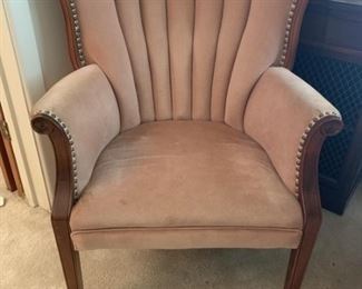 Vintage Channel Back Chair, Needs cleaned