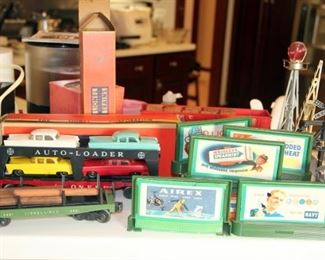 Several Pieces of Rolling Stock, “O” Scale Accessories