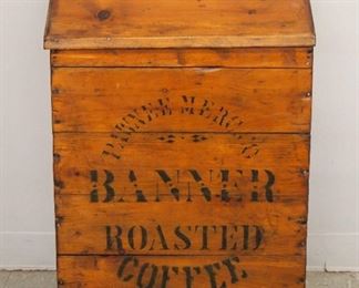 Pine  "Banner" Coffee Bin