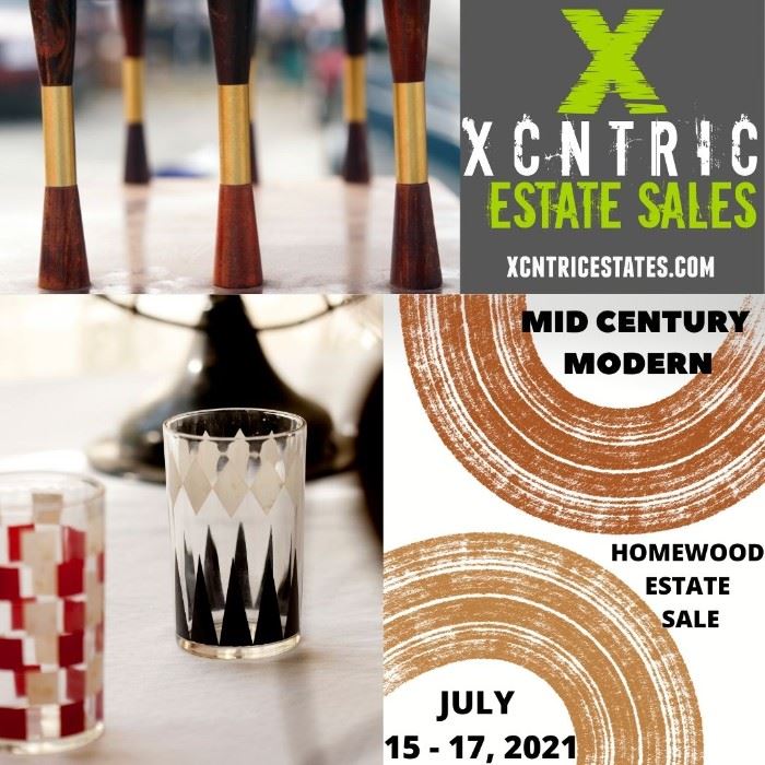 XCNTRIC Estate Sales Mid Century Modern Homewood Estate Sale