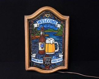 Circa 1980s Haileman's Old Style Lighted Beer Sign