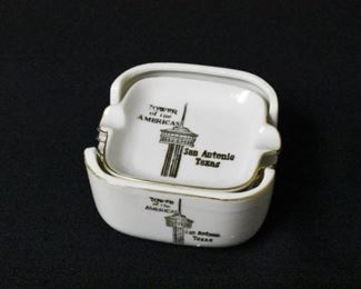 Set of 4 Nested Ashtrays - Tower of the Americas