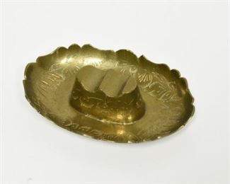Etched Brass Ashtray - Made in India
