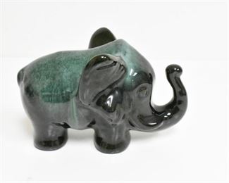 4 1/4" Hand Painted Ceramic Elephant Figurine