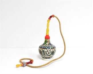7 1/2" Hand Painted Hookah - Damaged