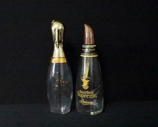 Beam's Pin Bottle & Bourbon Supreme Bottle
