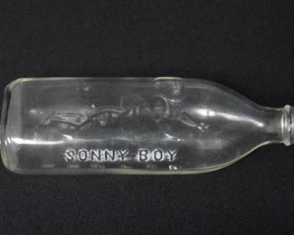 Hazel Atlas 8oz Glass Sonny Boy Milk / Baby Bottle