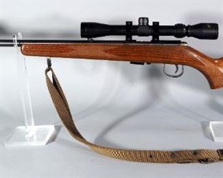 J. G. Anschutz Model 1451 .22 LR Bolt Action Rifle SN# 1443084, With Norinco 3-9x Scope And Sling