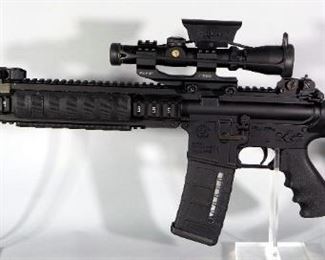 Ruger SR-556 5.56 Nato Rifle SN# 590-39587, With Burris P.E.P.R. Tactical 1-4x20 Scope, LED Dot Scope, 2 Total Mags And Tools, In Ruger Soft Case