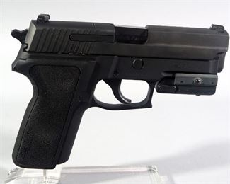 Sig Sauer P229 9mm Pistol SN# AGU-12414, With Sig Sauer Red Dot Laser, 2 Total Mags And Paperwork, In Hard Case