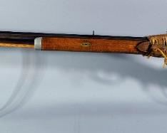 Black Powder Percussion Rifle Believed To Be .50 Cal SN# Not Found, Brass Accents