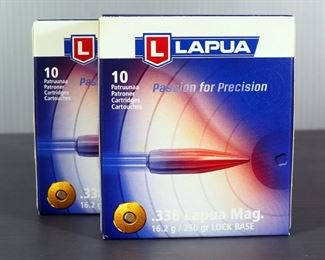 Lapua .338 Lapua Mag Ammo, Approx 20 Rds
