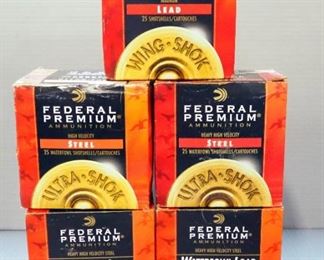 Federal Premium 12 ga Ammo, Approx 87 Rds