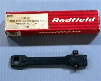 Redfield Jr 760 Scope Mount Base (Missing Folding Peep), In Box
