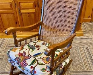 Cane Back Rocking Chair